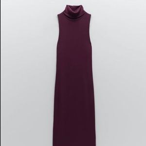 Zara high collar dress